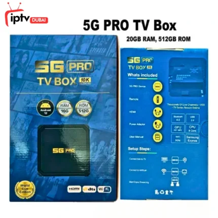 5G PRO Android TV Box 20GB RAM,512GB ROM