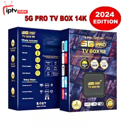 5G Pro IPTV Android Box 64GB Ram 1TB Rom