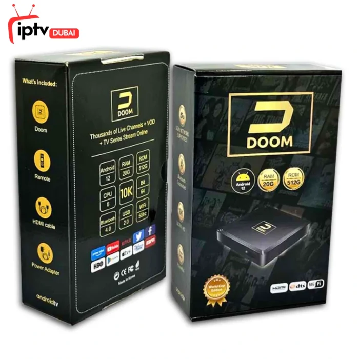 DOOM ANDROID TV BOX, 10K ULTRA HD 5G
