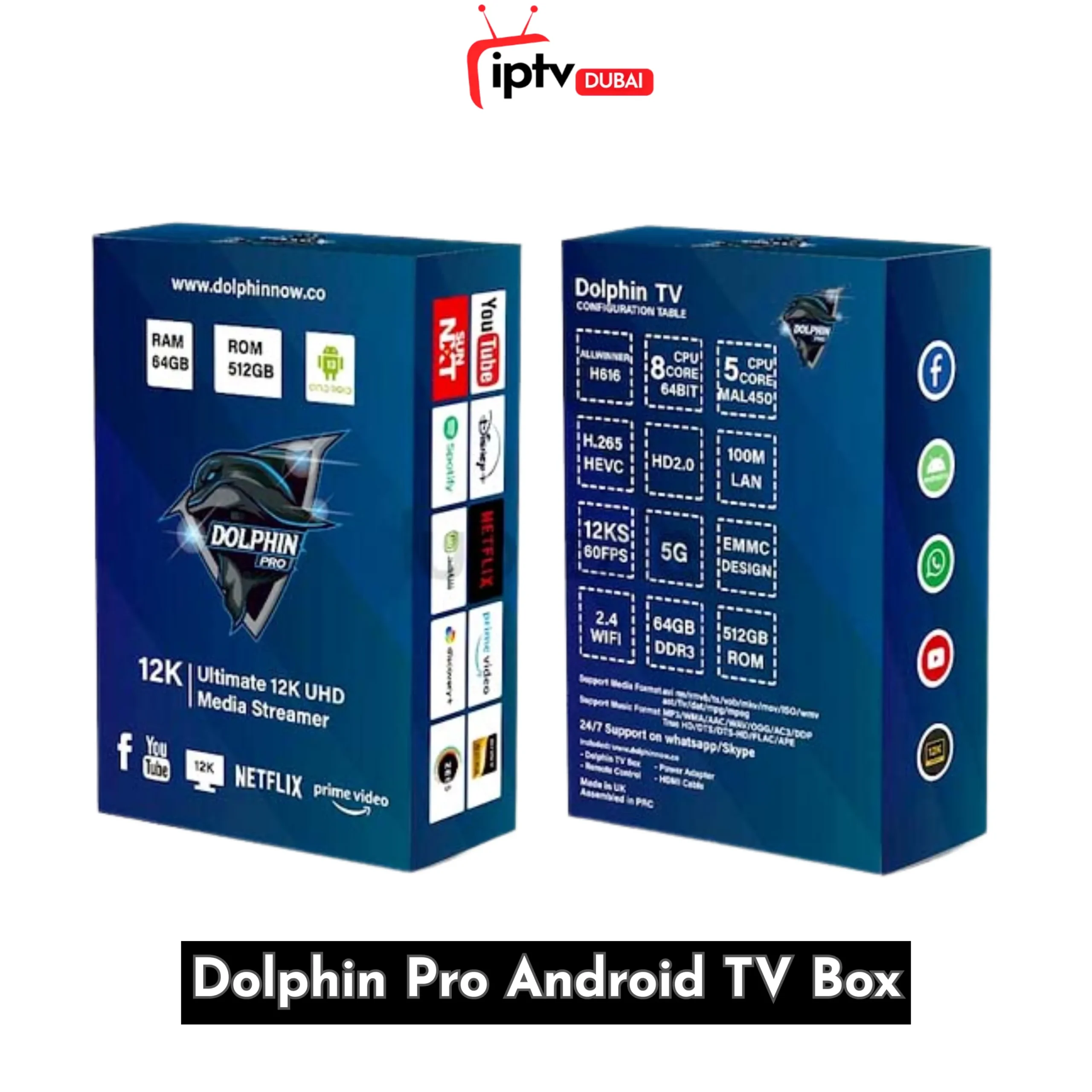 Dolphin Pro Android Tv Box 64GB RAM, 512GB ROM Dolphin Pro Android Tv Box 64GB RAM, 512GB ROM