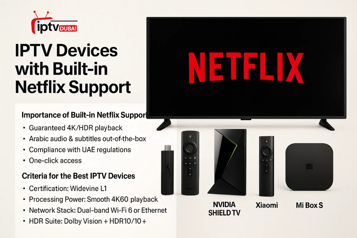 IPTV Devices with Built-in Netflix Support in Dubai, UAE