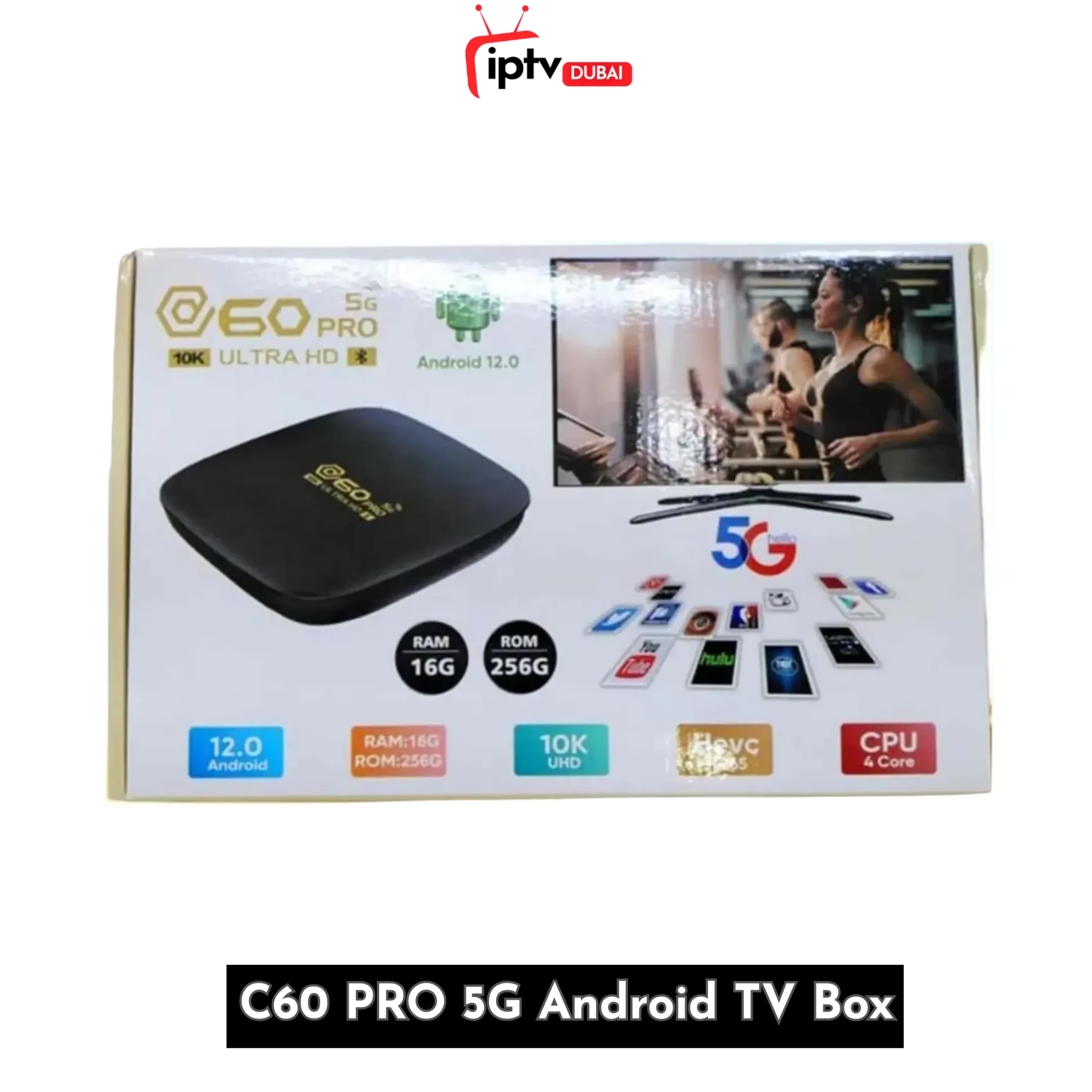 C60 PRO 5G Android TV Box in UAE – 16GB RAM, 256GB ROM, HD C60 Pro 5G Android 12.0 TV Box 10K Ultra HD Smart Box UAE