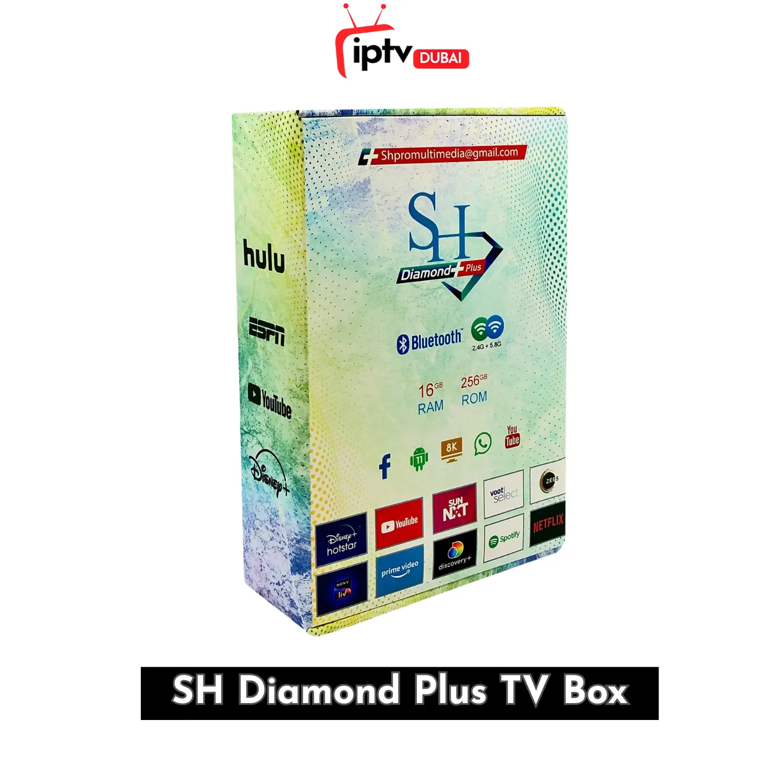 SH Diamond Plus TV Box – Special Edition 16GB RAM, 256GB ROM SH Diamond Plus 6K Android 11 TV Box – Special Edition