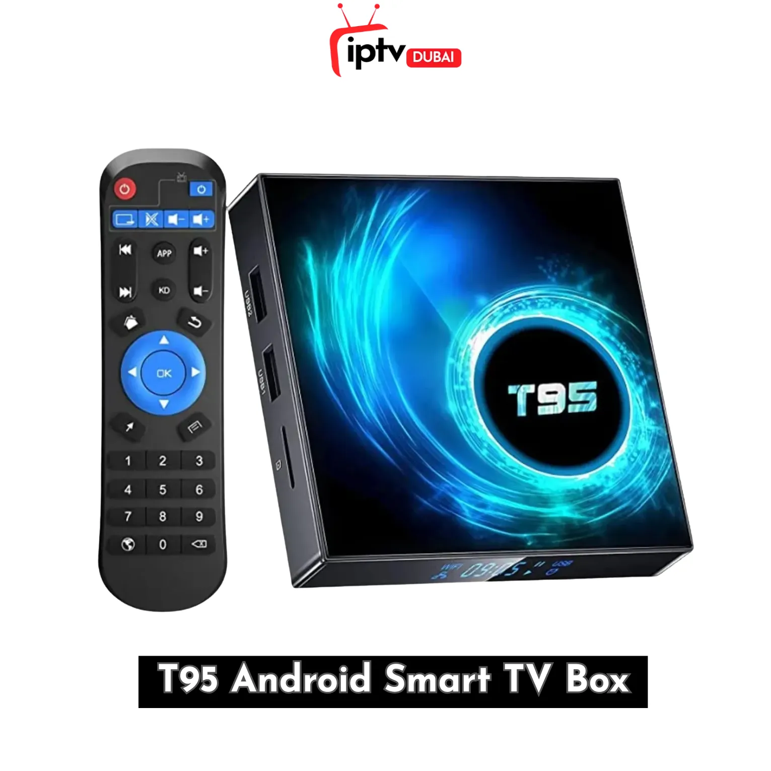 T95 Android Smart TV Set-Top Box – 4GB RAM, 128GB ROM T95 Smart Android 10 TV Box with 4GB 128GB 6K Media Player
